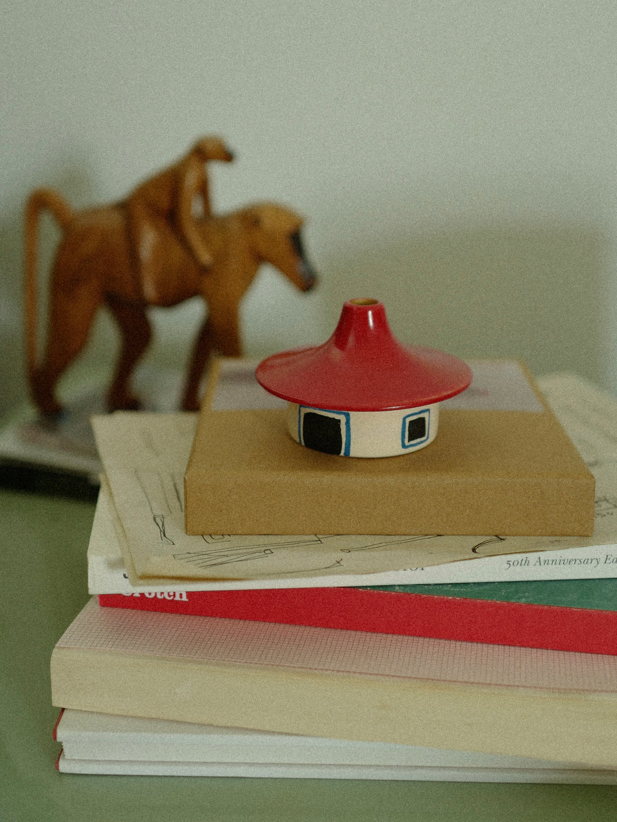 Red Roof Cottage · Ceramic incense holder